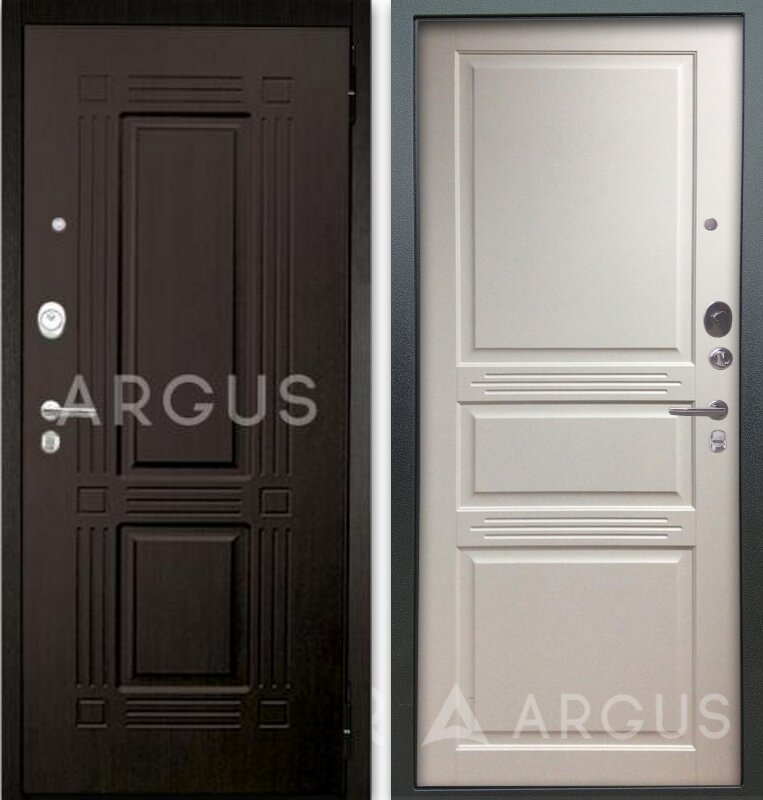 Входные двери Аргус (Argus). Металлическая дверь Аргус Люкс АС 2П Триумф венге - Джулия белый жемчуг