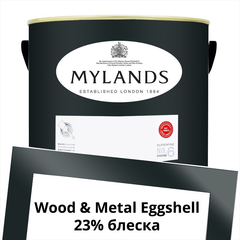 Английские Краски Mylands артикул WoodMetal Paint Eggshell 5 л. №219 Bond Street