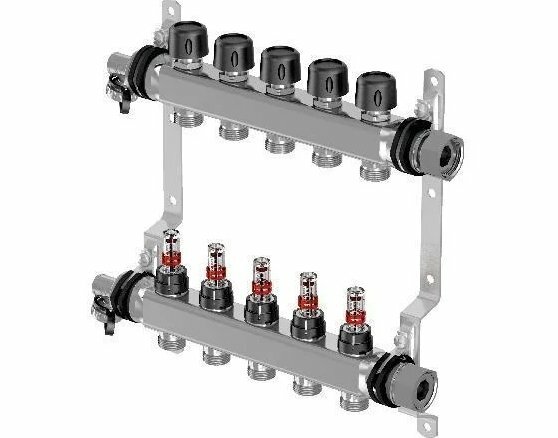 Коллектор UPONOR с расходомерами 3 выхода 1quot;x3/4quot;ЕК серия SMART S