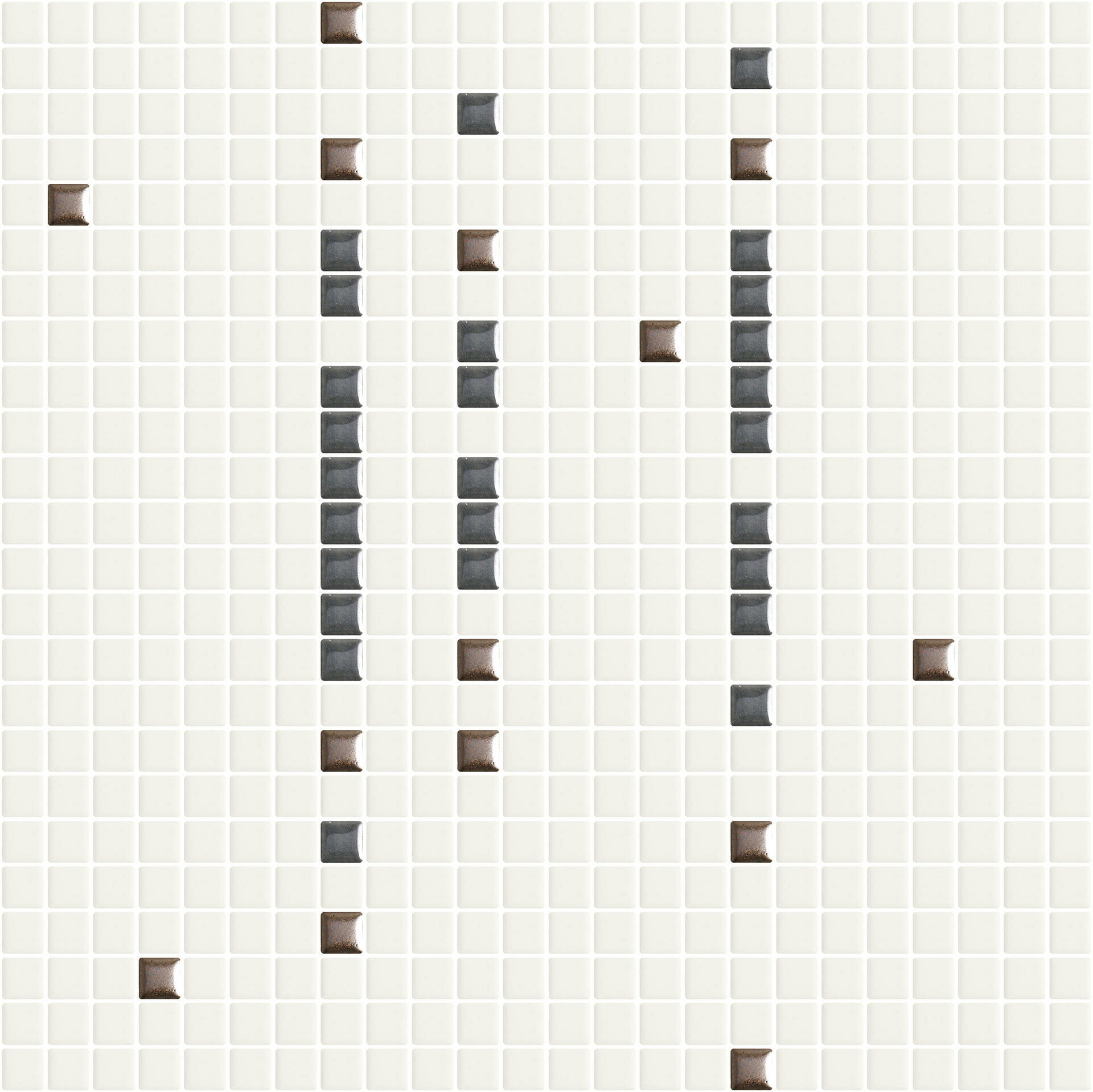 Мозаика облицовочная керамическая Appiani Metrica TRAT002_Metrica Trattini SET 01 DIV 03 MTL 13 chip 1.2*1.2 ( м2)