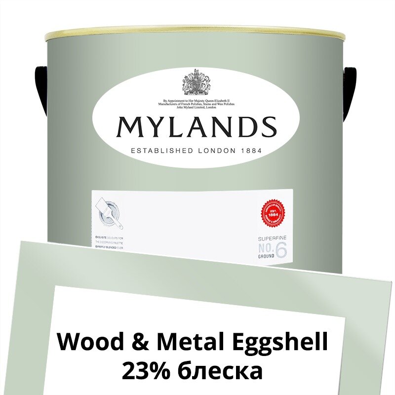 Английские Краски Mylands артикул WoodMetal Paint Eggshell 5 л. №100 Chiswick