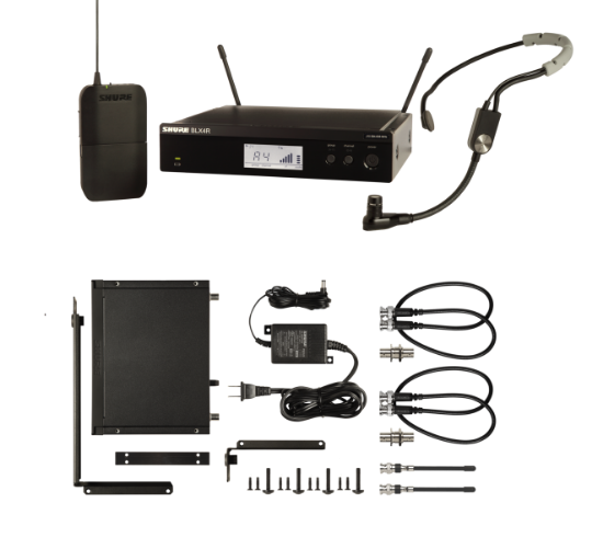 SHURE BLX14RE/PGA31 M17 - радиосистема для монтажа В стойку С головным микрофоном PGA31