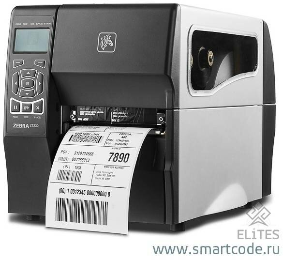 Zebra Принтер TT ZT230; 4’’, 300 dpi, Serial, USB, Нож ZT23043-T2E000FZ