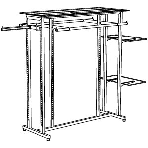 Сборка 3 хромированная 62.T3 - Система Vertical (WALL SYSTEM)