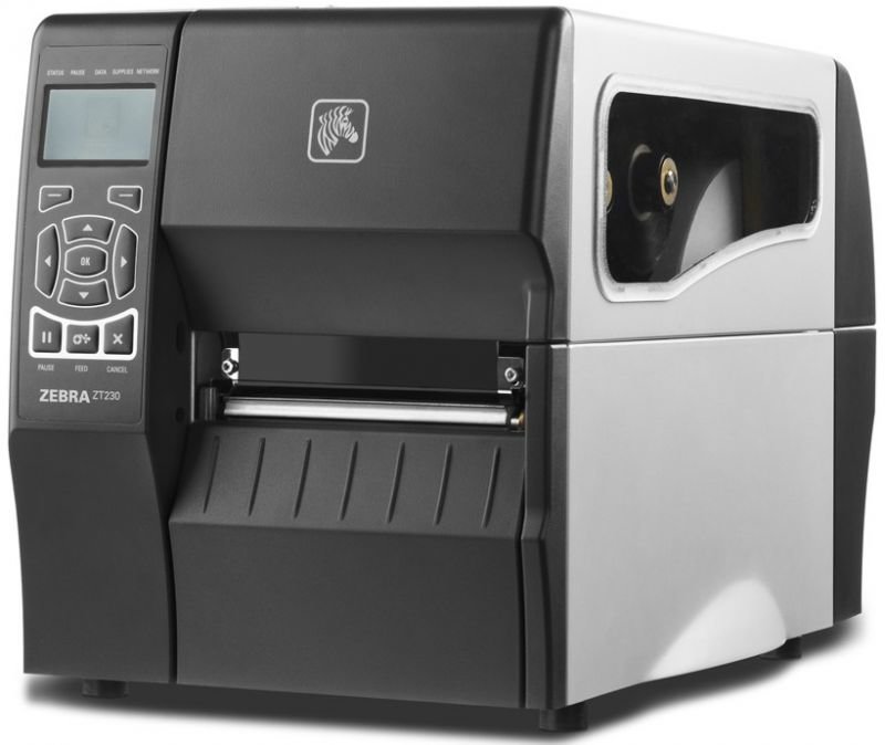 Термотрансферный принтер Zebra ZT230 203 DPI, RS232, USB, Ethernet (ZT23042-T0E200FZ)