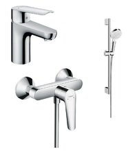 Комплект смесителей с душем hansgrohe Logis E 71177000+71610000+26532400