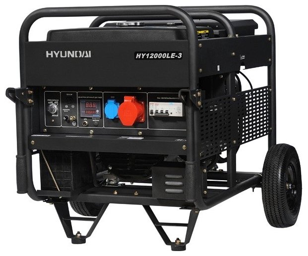 Бензиновый генератор Hyundai HY12000LE-3 (9000 Вт)