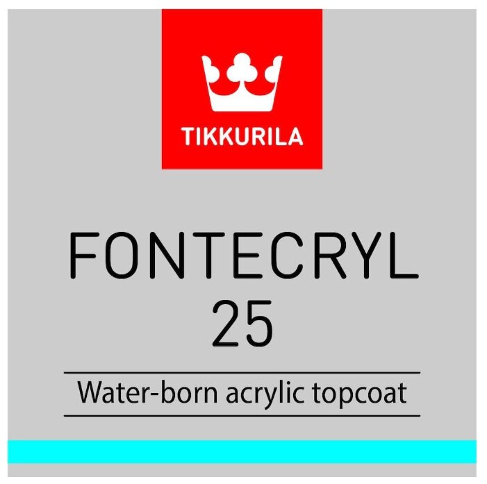 Краска акриловая Tikkurila Fontecryl 25 полуматовая