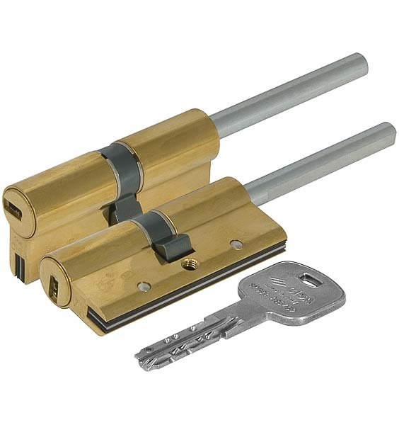 Цилиндр CISA AP3 S ключ-шток (размер 30x45 мм) - Латунь