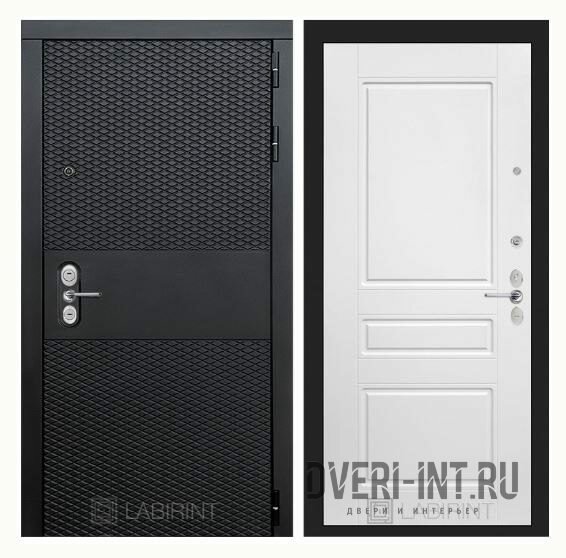 Входная дверь LABIRINT BLACK 03 - Белый софт