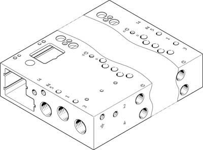 Коллектор Festo VABM-L1-14W-G14-12-GR