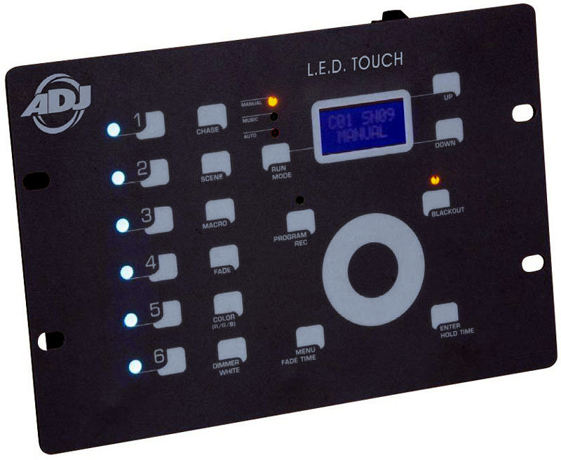 American Dj LED Touch сенсорный пульт управления светом. Управление до 6 индивидуальной RGB, RGBW, RGBD или RGBD / S. 24 канала.