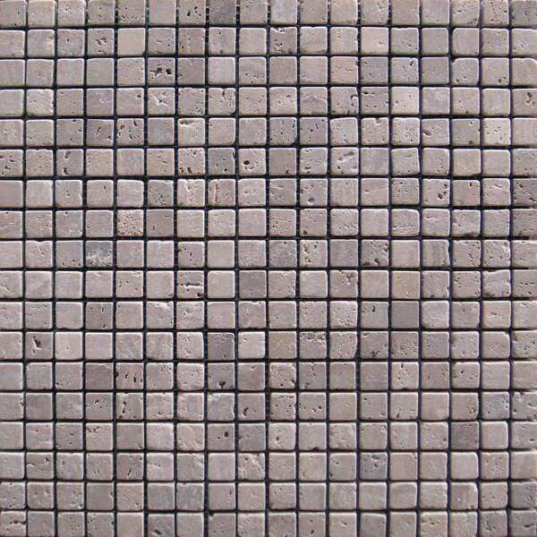 Мозаика каменная Noce Tumbled на сетке 1.5x1.5 29,6x29,6