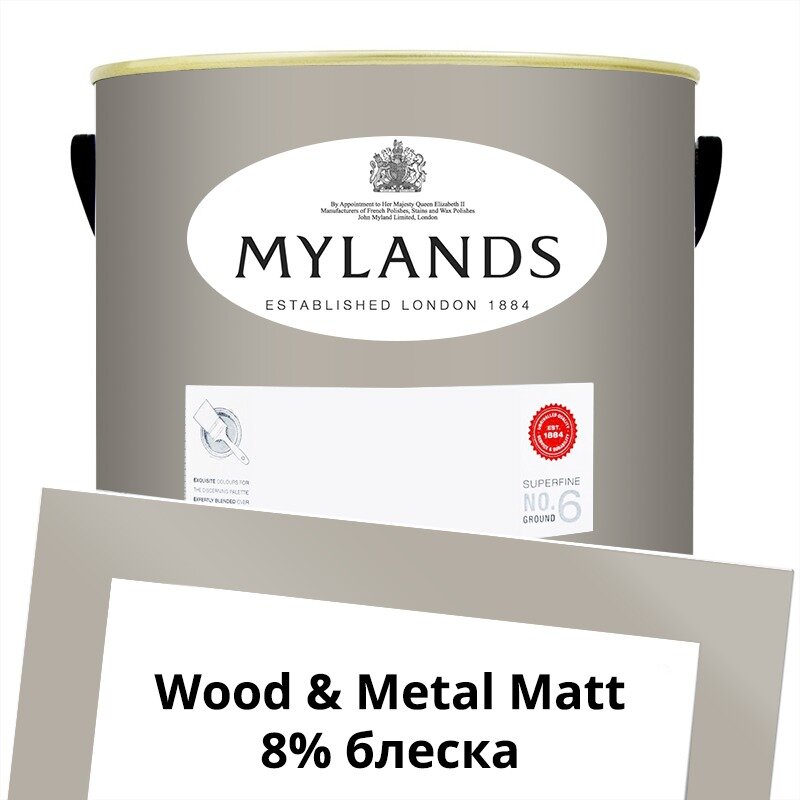 Английские Краски Mylands артикул WoodMetal Paint Matt 5 л. №87 Ionic