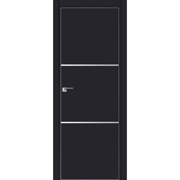 ProfilDoors 2E Черный матовый кромка матовая молдинг AL, размер полотна 800х2000мм