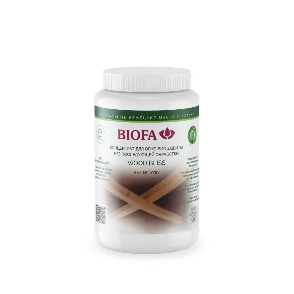 огнебиозащитные Biofa Германия BIOFA 1030 WOOD BLISS концентрат для огне-био защиты без последующей обработки (5л)