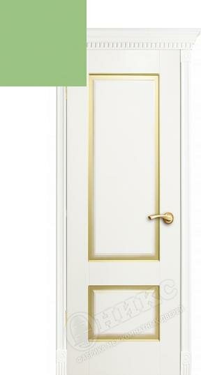 Дверь межкомнатная Оникс Марсель с фрезеровкой под остекление Цвет quot;Эмаль RAL 6021quot;