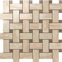 Мозаика Atlas Concorde Supernova Marble Woodstone Champagne Twist Mosaic (305х305) коричневая (кв.м.