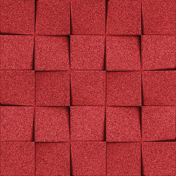 Muratto 3D панели Organic Blocks Minichock Red MUOBMIN06