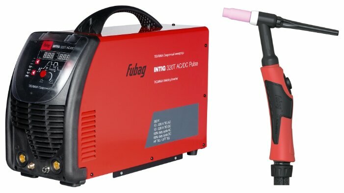 Сварочный аппарат FUBAG INTIG 320 T AC/DC PULSE + Горелка FB TIG 26 5P 4m