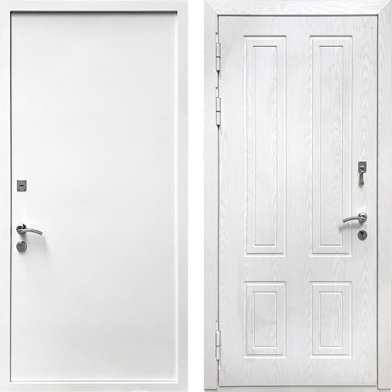 Дверь Гранит Ультра Х5 Белый ясень 980 x 2080 петли справа