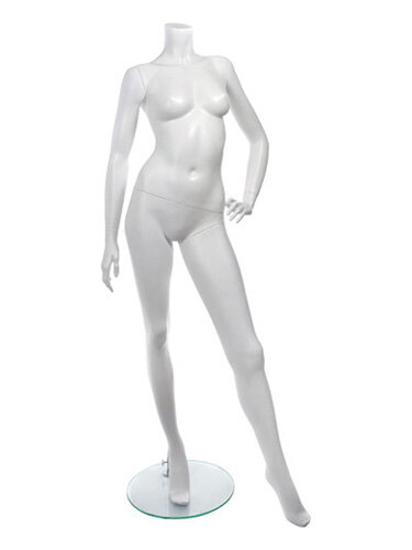 Манекен женский без головы белый матовый Smart Pose 36-01M