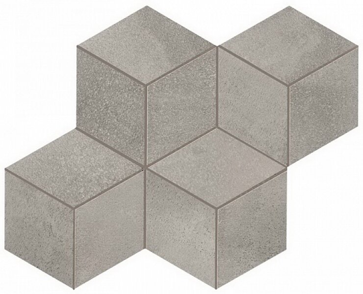 Мозаика Atlas Concorde Blaze Aluminium Mosaico Esagono Matt 35х30 A0UO