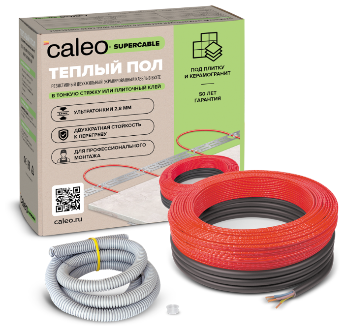 Греющий кабель Caleo Supercable 18W 80м 1440Вт