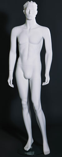Манекен мужской белый скульптурный MW-14