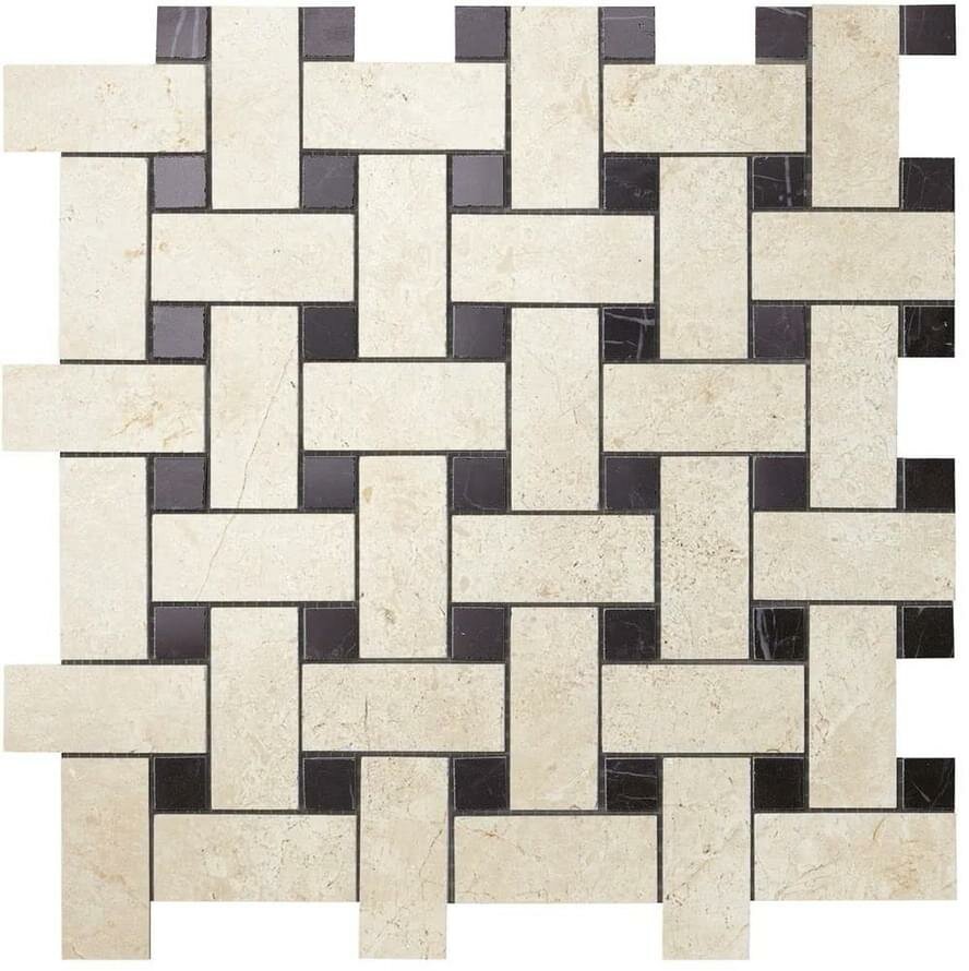 Мозаика Atlas Concorde Marvel Stone Basketweave Warm Lapp. 30x30