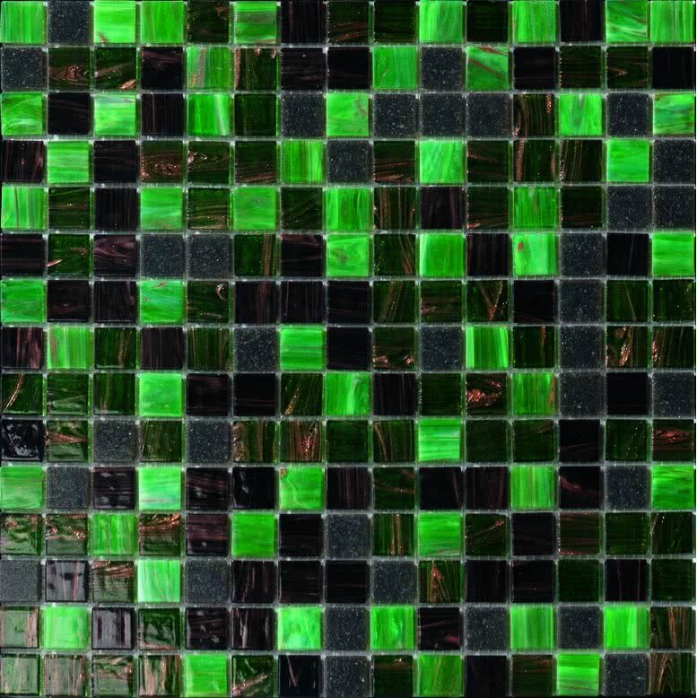 Мозаика облицовочная стеклянная Mosaico piu Cromie CR.0G68_20X20x4 ( м2)