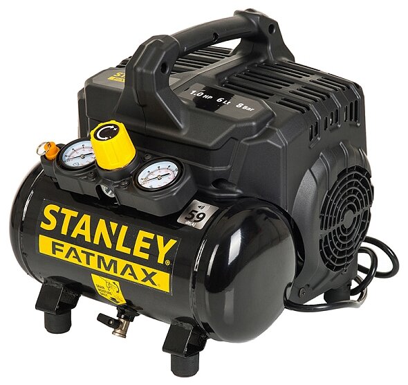 Компрессор безмасляный STANLEY FatMax DST 101/8/6, 6 л, 0.75 кВт