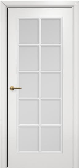 Дверь Оникс Турин с решеткой Тип:Со стеклом Цвет:эмаль белая мдф Решетка:Решетка №1