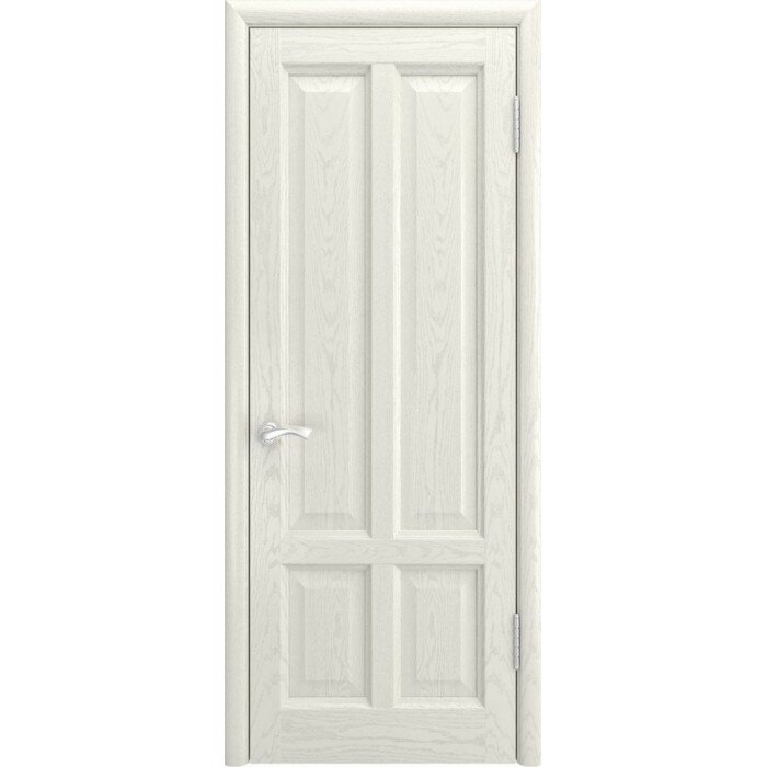 Межкомнатная деревянная дверь ТИТАН-3 (Дуб RAL 9010, глухая) глухая, дуб ral 9010