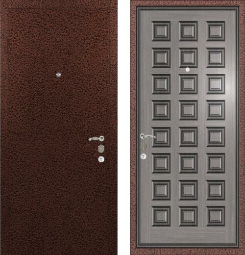 Дверь входная (стальная, металлическая) Ле-Гран (Легран) Массив Шоколад quot;Графитquot; Mottura 54.797 (Италия)