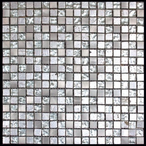 Мозаика Natural Inka BDA-1588 (BDA-88) Стекло+Мрамор+Агломерат 15х15 298х298