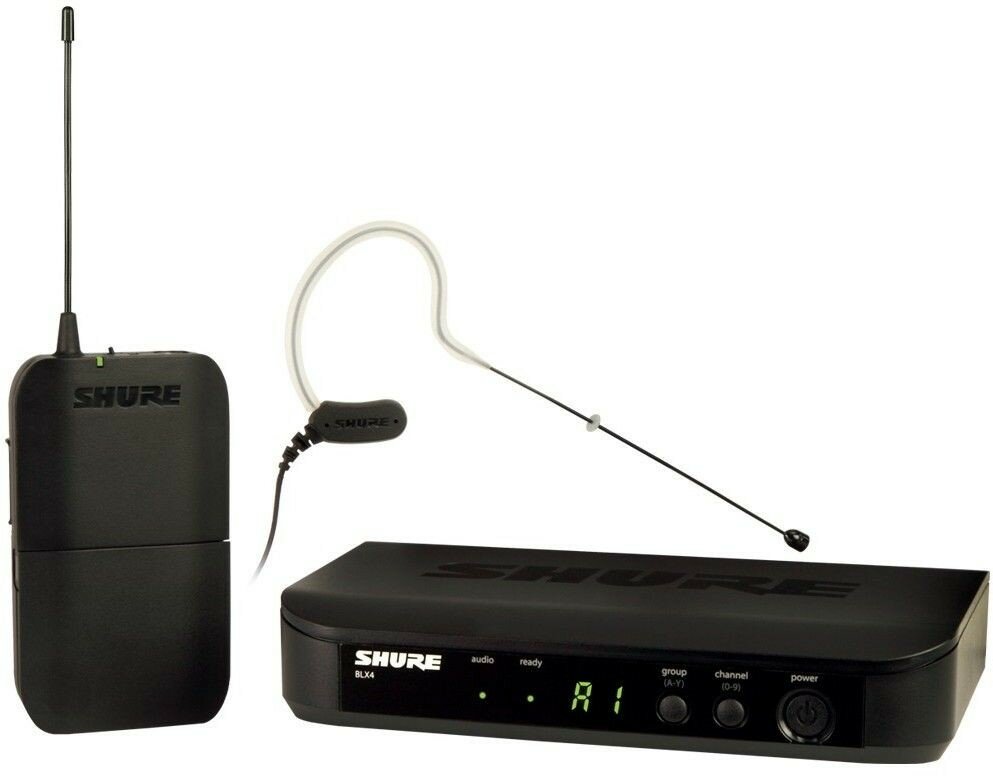 SHURE BLX14E/MX53 M17 662-686 MHz радиосистема головная с микрофоном SHURE MX153, цвет телесный