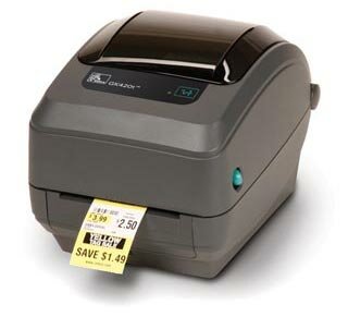 Принтер этикеток термотрансферный Zebra GX430t (300 dpi, до 102 мм, 127 мм/с, RS, USB, WiFi 802.11g, LCD) (GX43-101720-000)