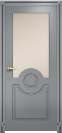 Дверь Оникс Рада фрезерованное Цвет:Эмаль по RAL7040 МДФ Остекление:Сатинат бронза