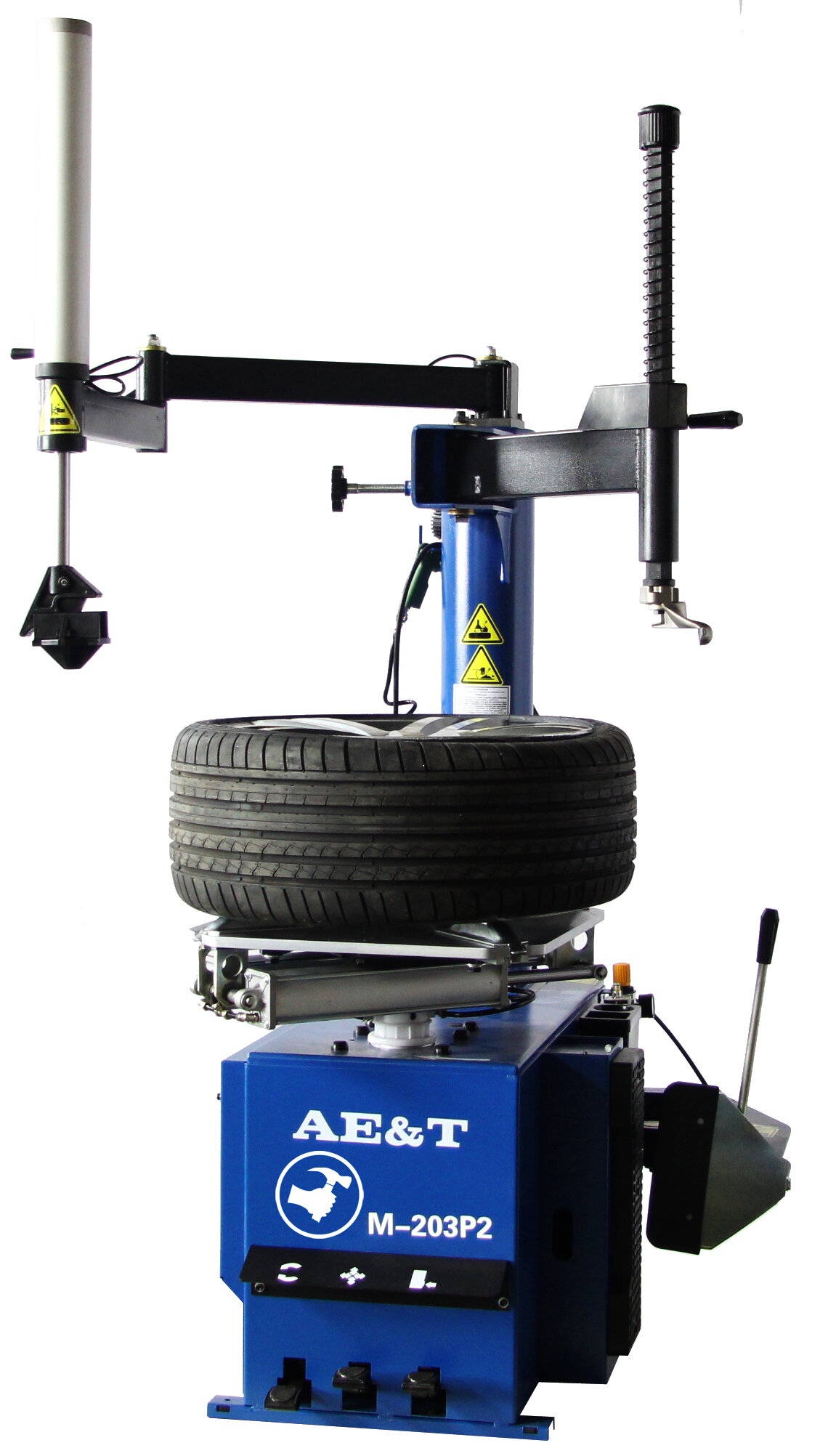 AET Шиномонтажный станок М-203Р2 AET полуавтомат с левой рукой 226кг 8-10атм 1.1кВт 255кг 1 130*900*1 030мм 1143 мм (45”) 406 мм (16”) 220 Вольт