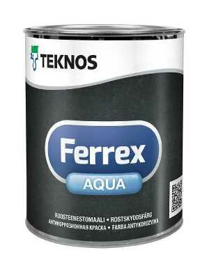 Teknos (Текнос) FERREX AQUA антикоррозионная краска (белая) 10 л
