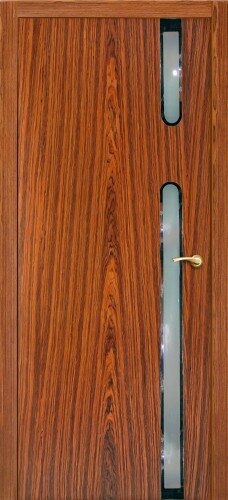 Оникс / Фортрез Межкомнатные двери шпон Рондо от производителя Цвет: бразильский палисандр