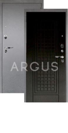 Входная дверь Argus/Аргус люкс про альма венге тисненый/серебро антик 2050x870 левая