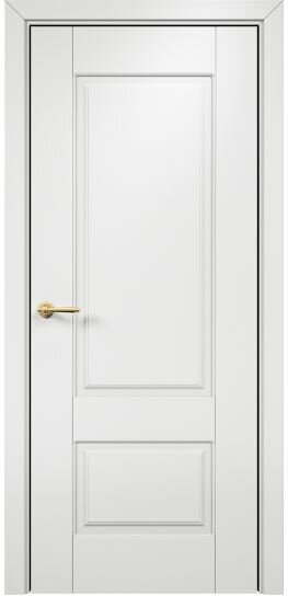 Межкомнатная дверь Оникс Марсель фрезерованное (Эмаль белая по МДФ) глухая