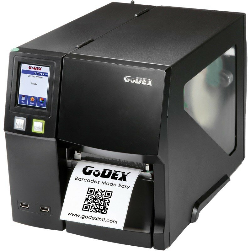 Термотрансферный принтер штрих-кода (этикеток) Godex ZX1200i