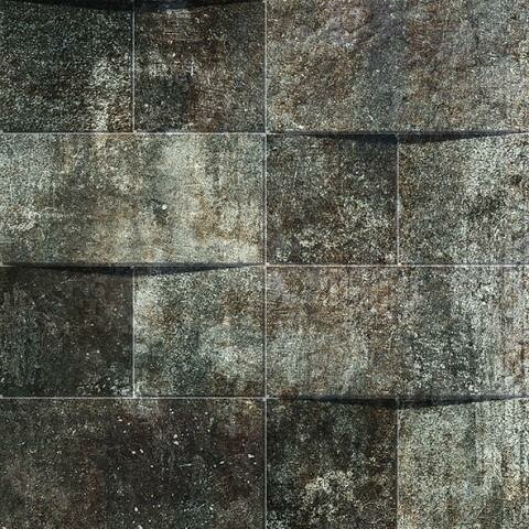 Apavisa Alchemy 7.0 Black Hammered Mosaico Brick керамогранит (29,75 x 29,75 см) ( 8431940326714 )