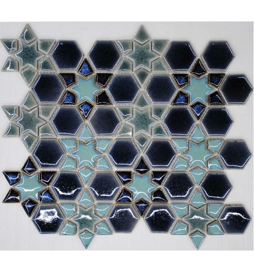 Мозаика Liya Mosaic Ceramics Porcelain Samarkand 25.5x30