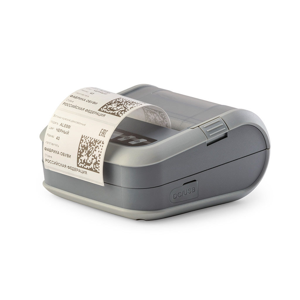 Мобильный принтер этикеток АТОЛ XP-323B (203 dpi, термопечать, USB, Bluetooth 4.0, ширина печати 72 мм, скорость 70 мм/с), арт. 51 319