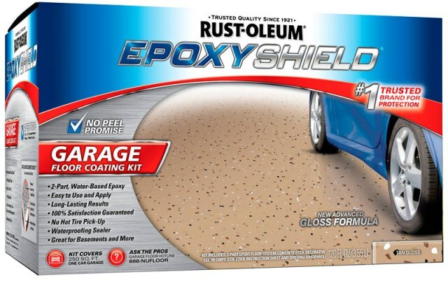 Краска Rust-Oleum Garage Floor Coating для пола (Бежевый,Набор 3,55 л. (2 банки 0,890л + 2,66л))