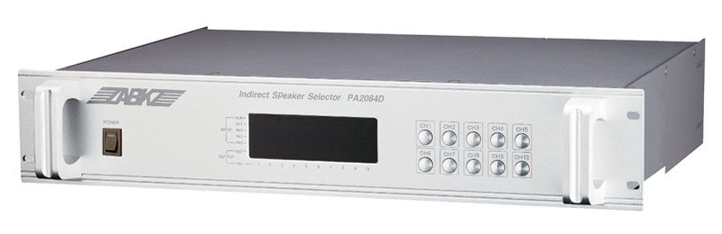 ABK PA-2084D Матрица распределения, микропроцессорное управление, подсветка клавиш, 4входа, 10 выходов, 2 предустановки экстренного оповещения, функция quot;Firequot;, светодиодная индикация, память, управление с компьютера, таймера и ПДУ